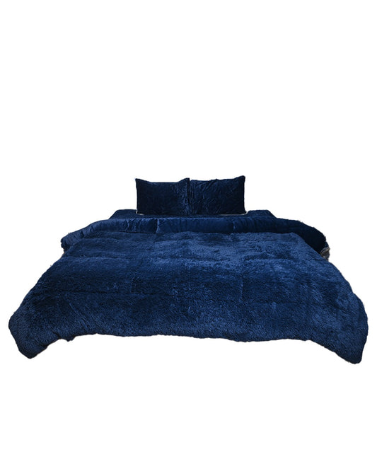Complete 4pc Shaggy Soft Faux Fur Se | A6