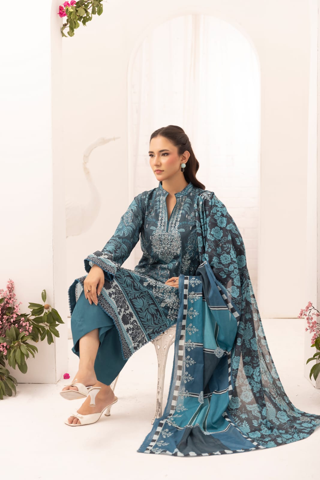 Mahees by Riaz Arts |  Mariyum - Unstitched 3pc | Sian