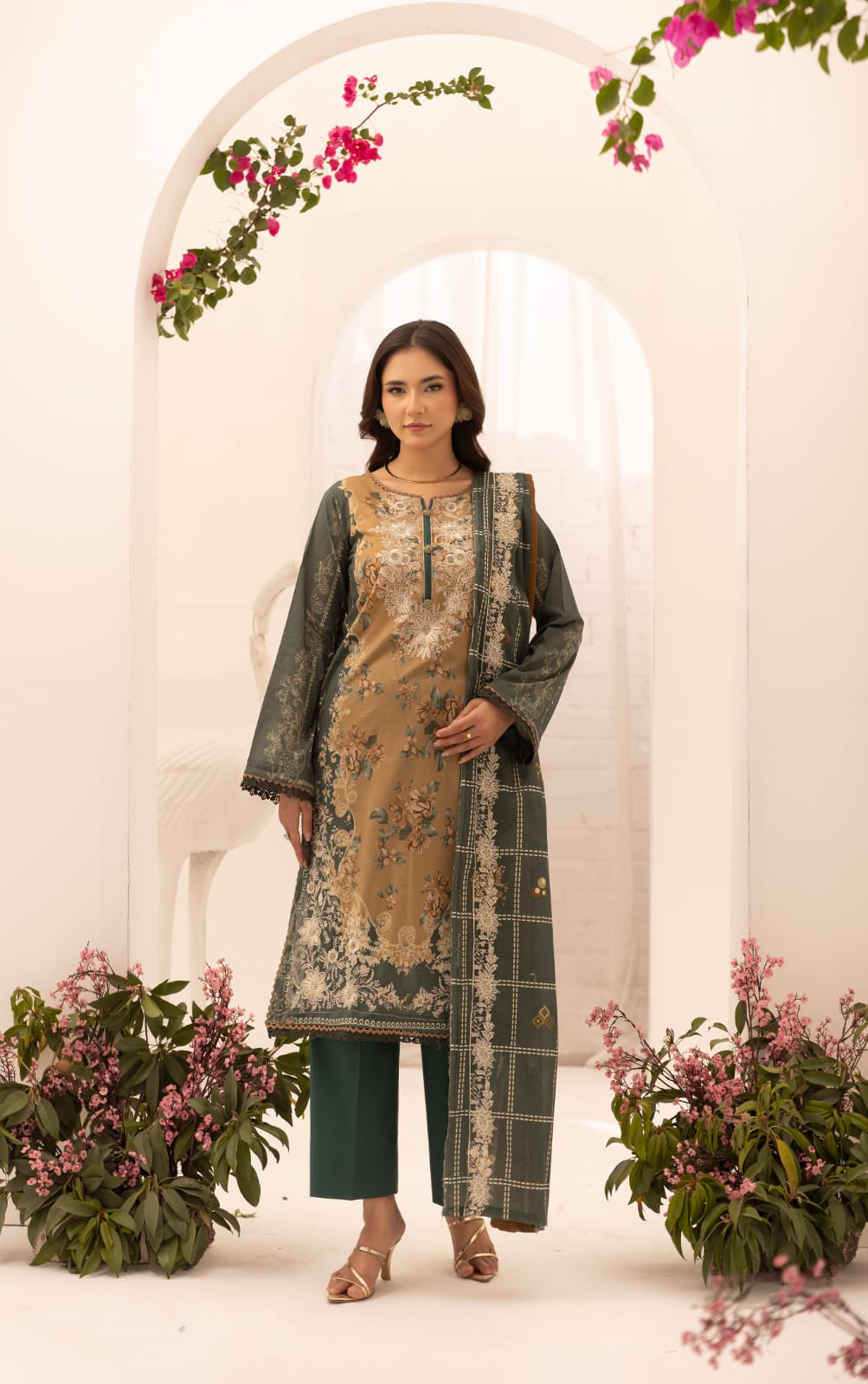 Mahees by Riaz Arts |  Mariyum - Unstitched 3pc | Sorel
