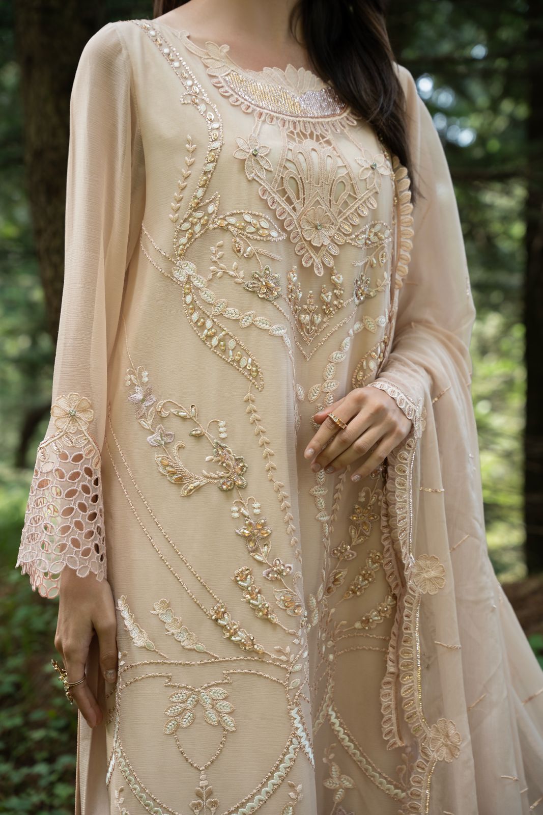 Zebtan | Aura Embroidered Weightless Chiffon | AR-2