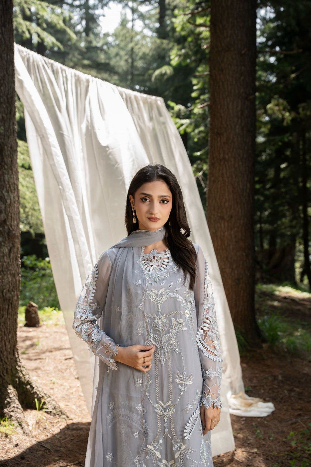 Zebtan | Aura Embroidered Weightless Chiffon | AR-3