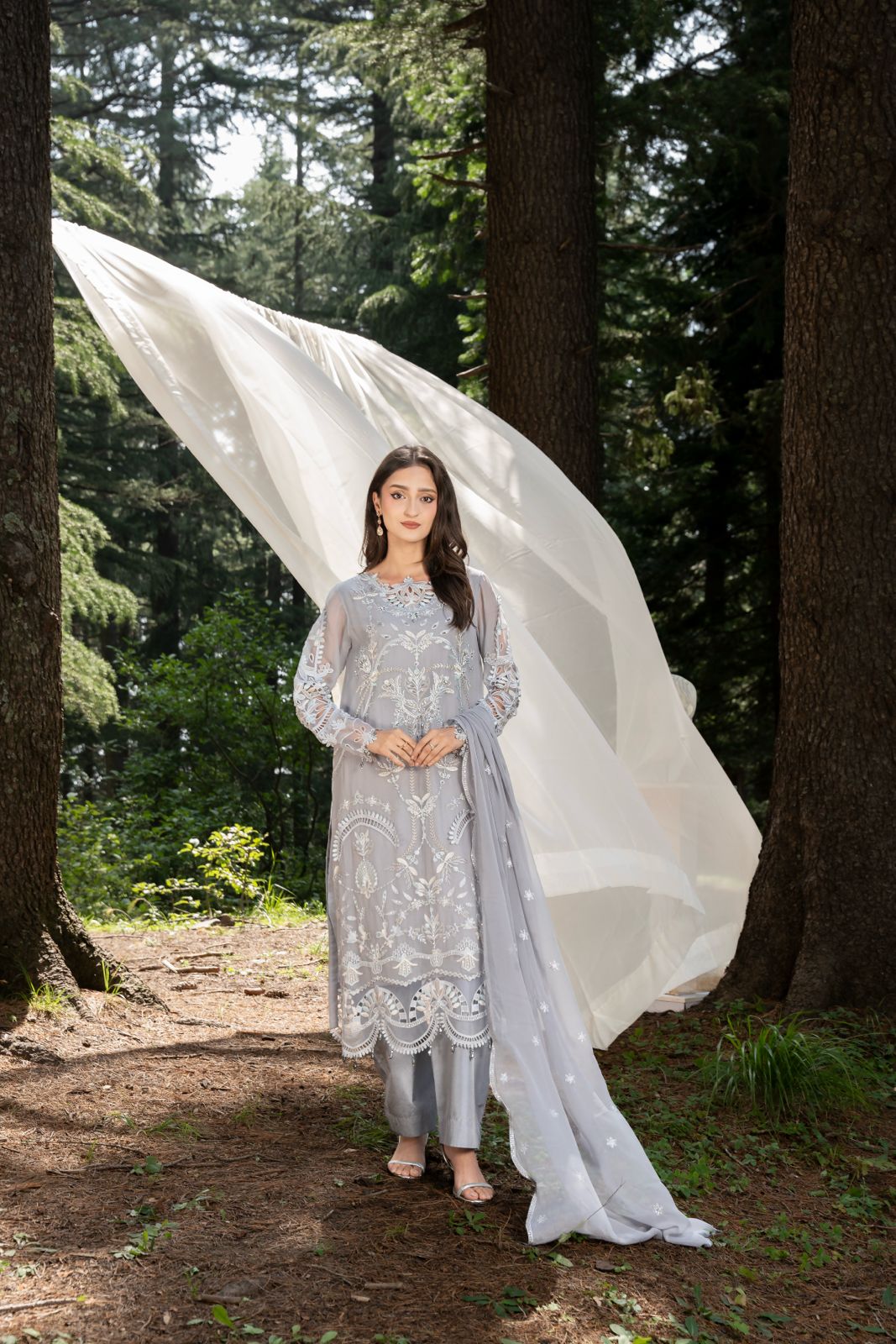 Zebtan | Aura Embroidered Weightless Chiffon | AR-3