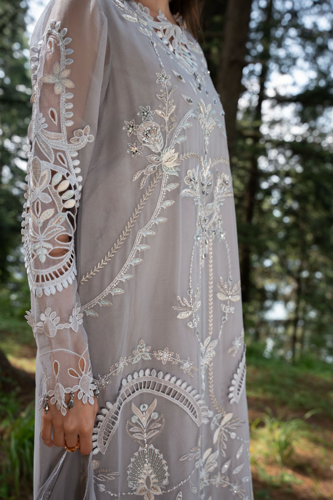 Zebtan | Aura Embroidered Weightless Chiffon | AR-3