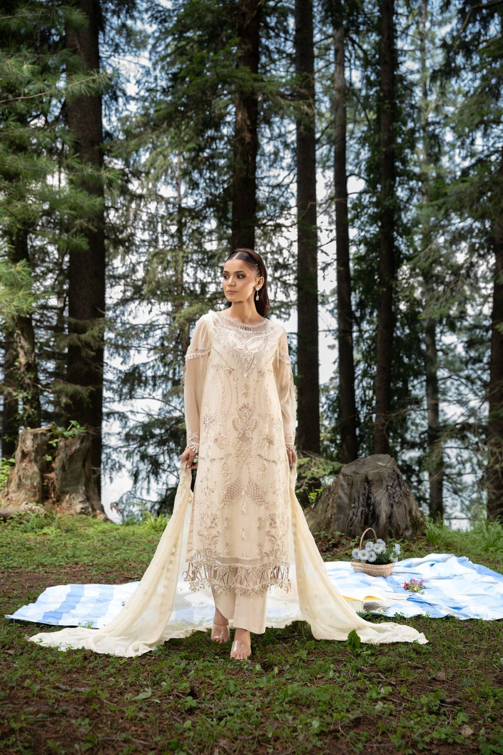 Zebtan | Aura Embroidered Weightless Chiffon | AR-4