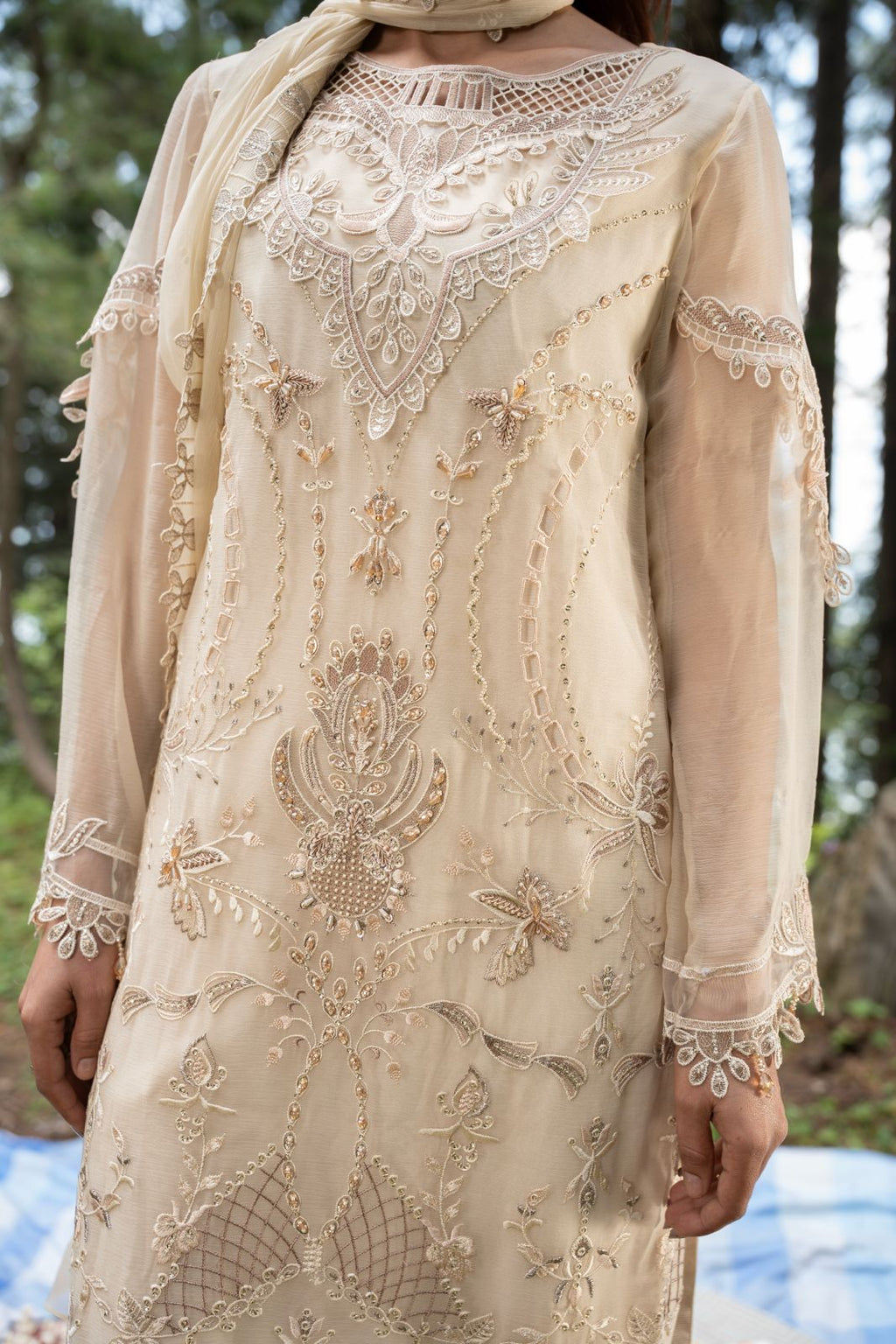 Zebtan | Aura Embroidered Weightless Chiffon | AR-4