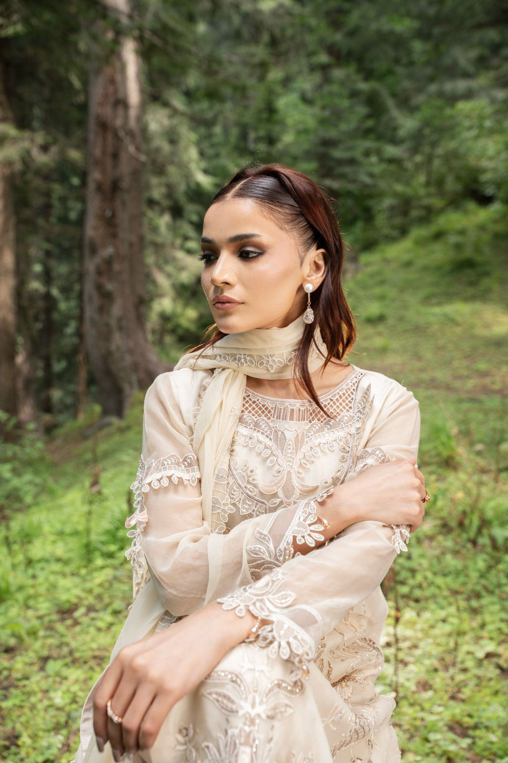 Zebtan | Aura Embroidered Weightless Chiffon | AR-4