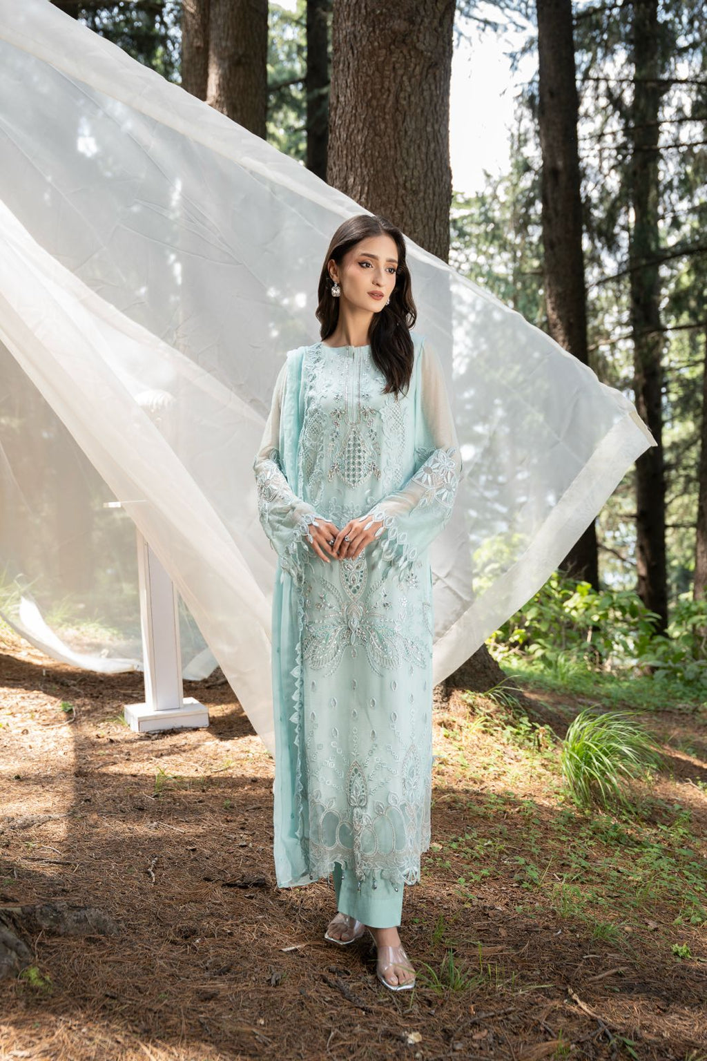 Zebtan | Aura Embroidered Weightless Chiffon | AR-7