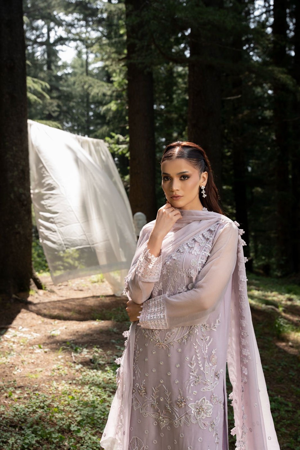 Zebtan | Aura Embroidered Weightless Chiffon | AR-8