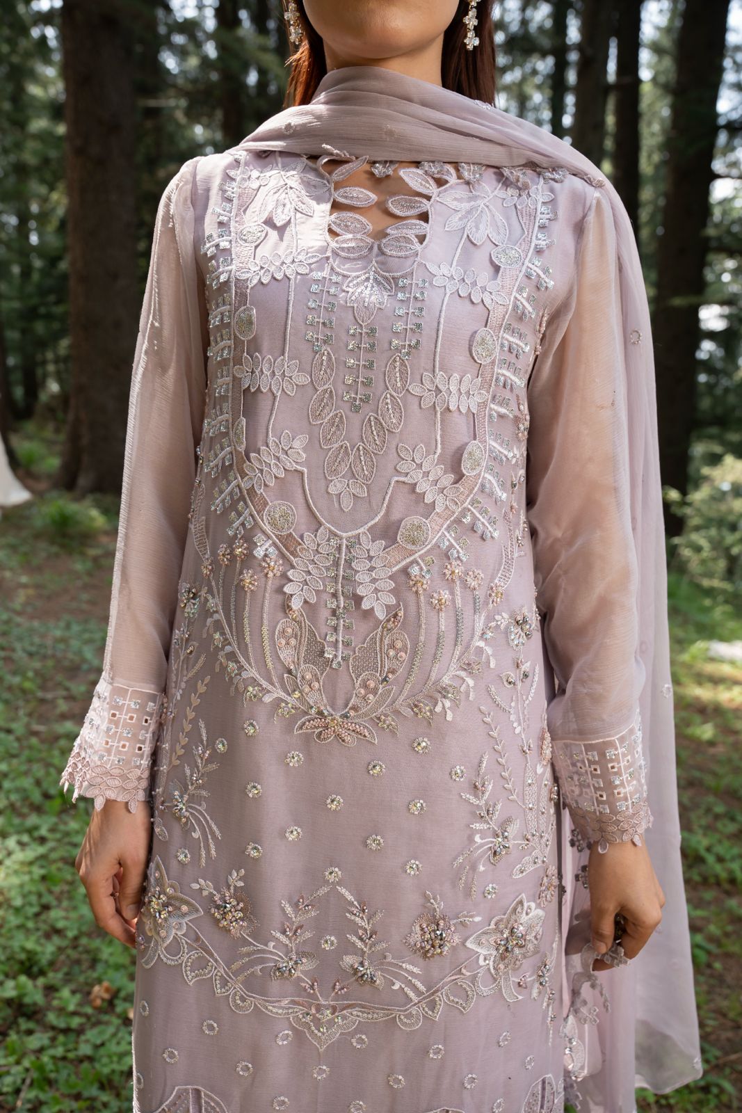 Zebtan | Aura Embroidered Weightless Chiffon | AR-8