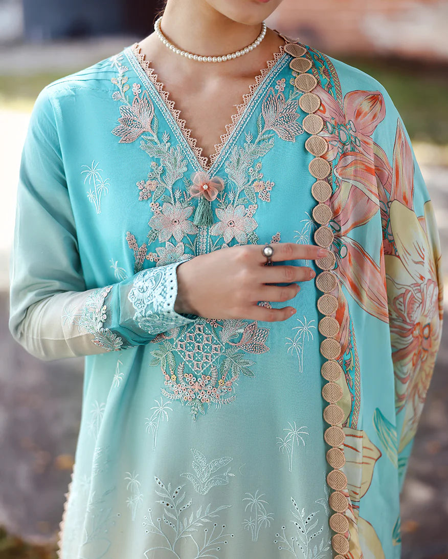 Mushq | Solace - Ombre Chikankari | Whispered Dawn