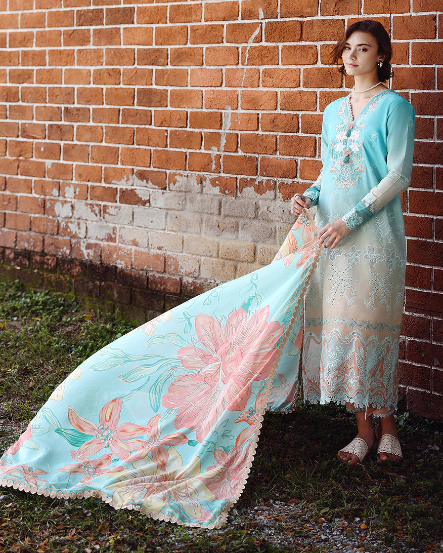 Mushq | Solace - Ombre Chikankari | Whispered Dawn