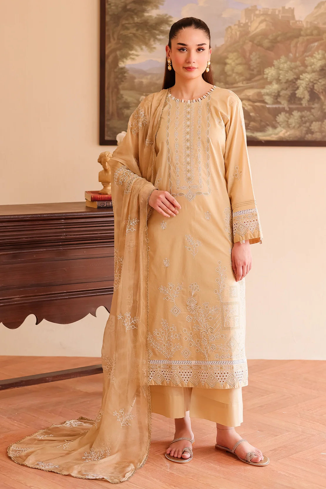 Rashid | White for summer Lawn | 504
