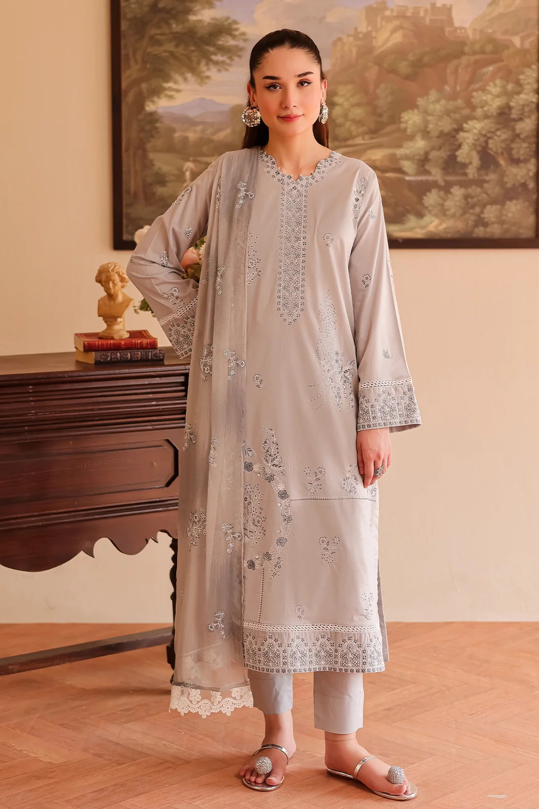 Rashid | White for summer Lawn | 505