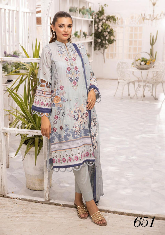 Shaista | Embroidered Lawn | Heer