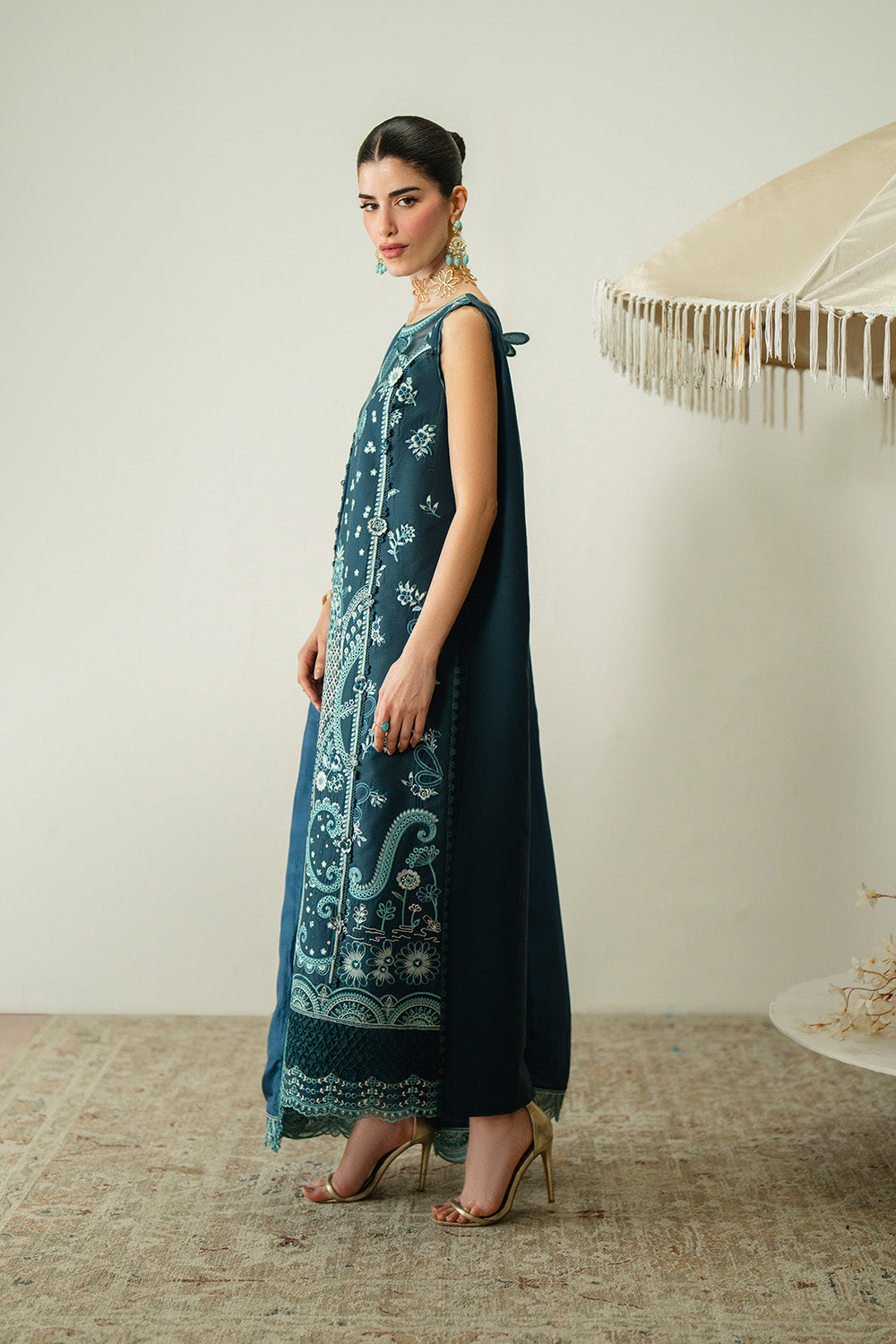 Zariya | Zaira Blooming Flower Unstitched Lawn | FAUNA
