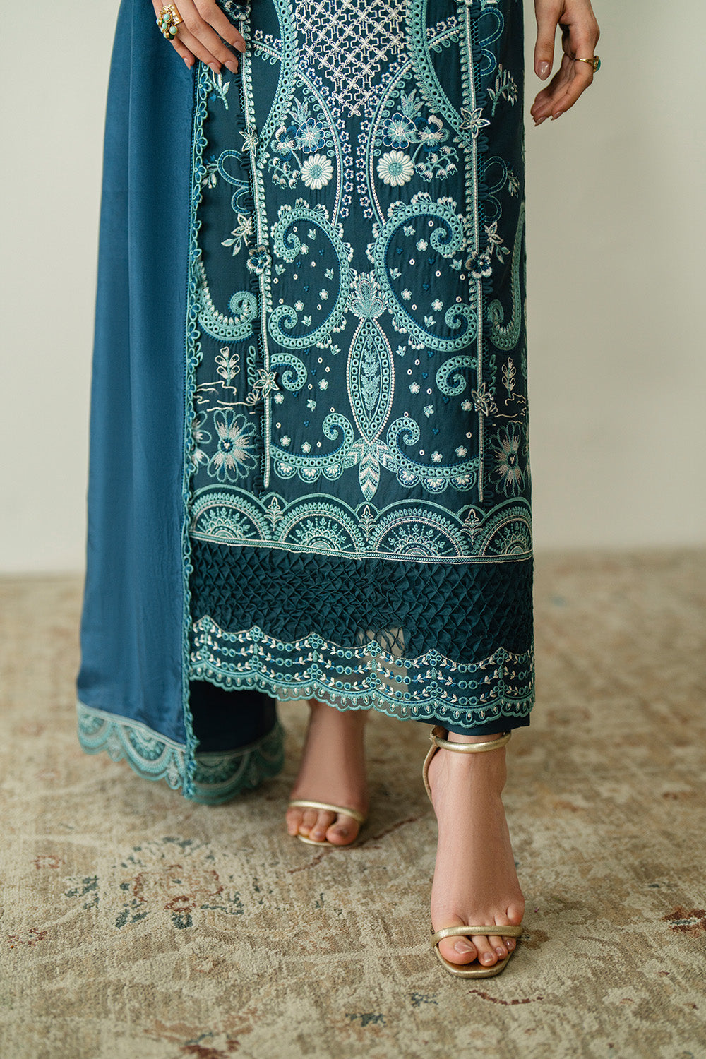 Zariya | Zaira Blooming Flower Unstitched Lawn | FAUNA
