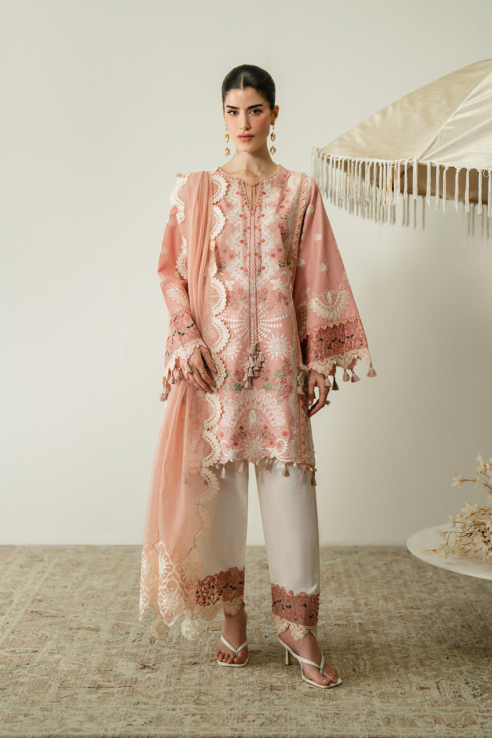 Zariya | Zaira Blooming Flower Unstitched Lawn | LUNA