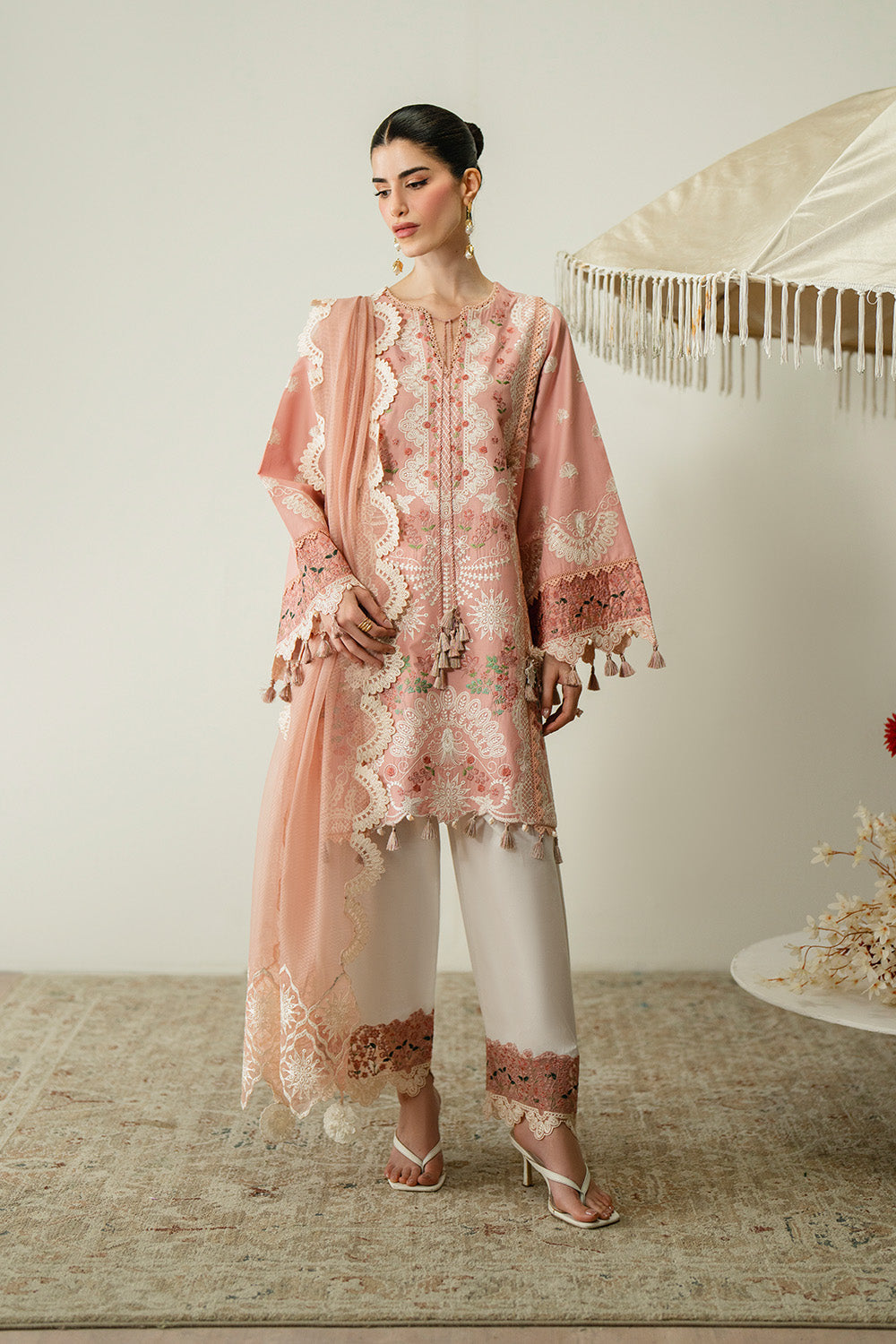 Zariya | Zaira Blooming Flower Unstitched Lawn | LUNA