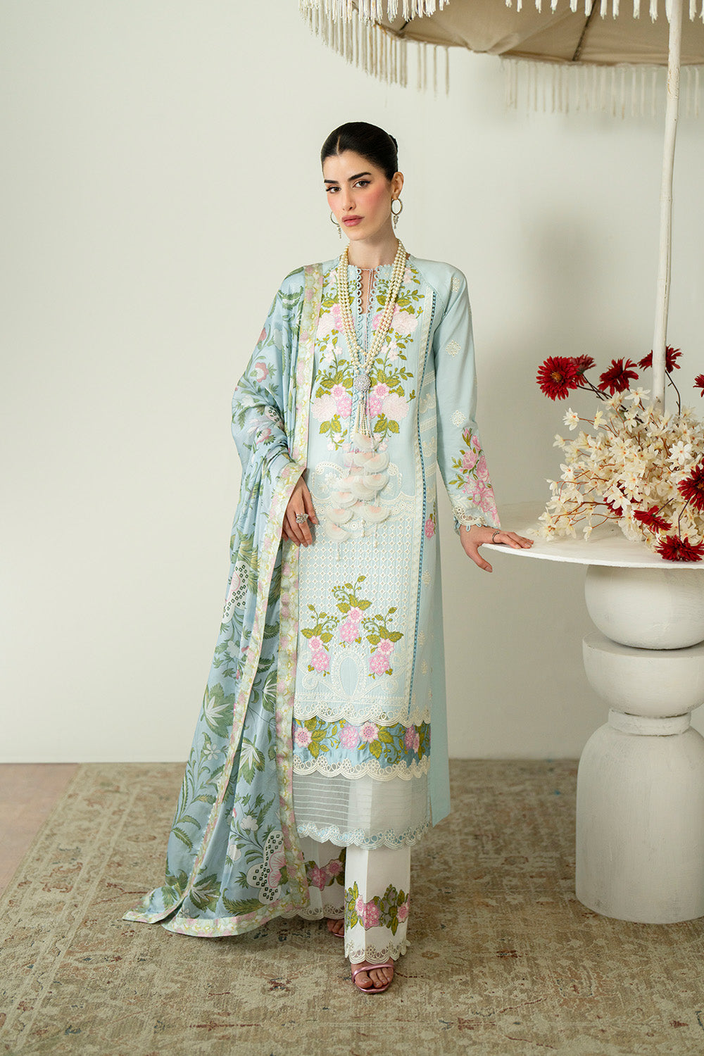 Zariya | Zaira Blooming Flower Unstitched Lawn | IDALIA