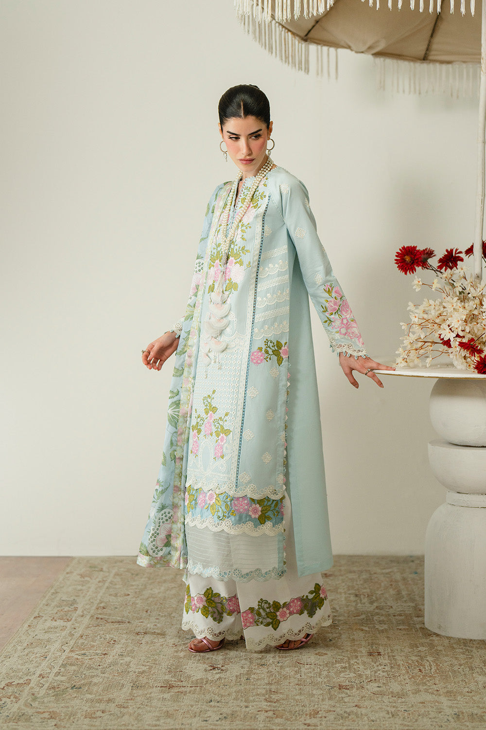 Zariya | Zaira Blooming Flower Unstitched Lawn | IDALIA