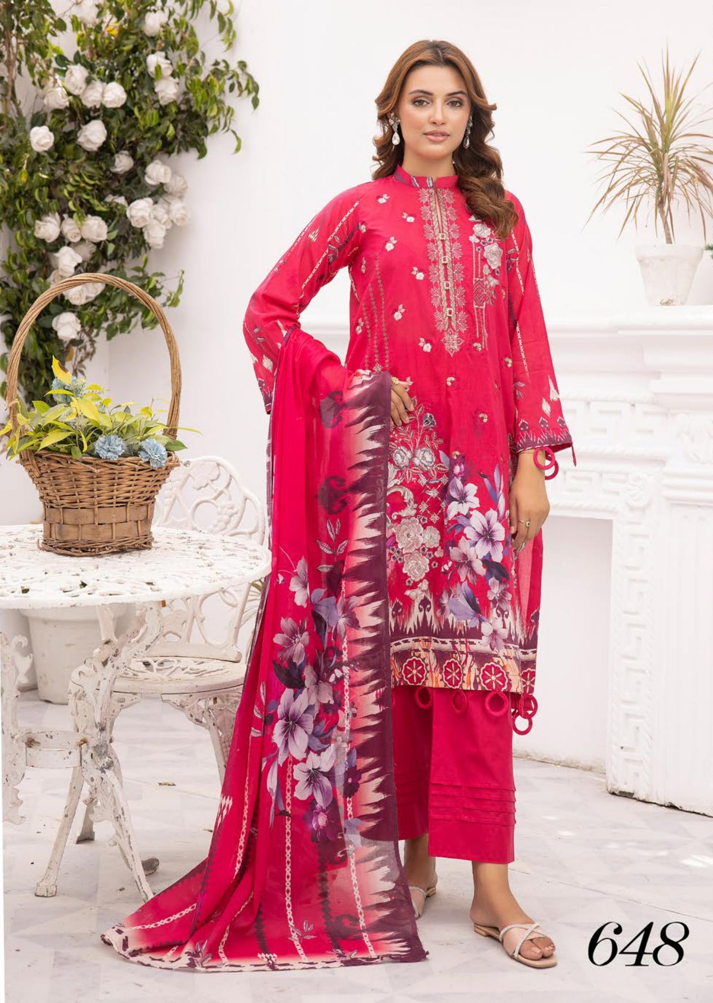 Shaista | Embroidered Lawn | Heer