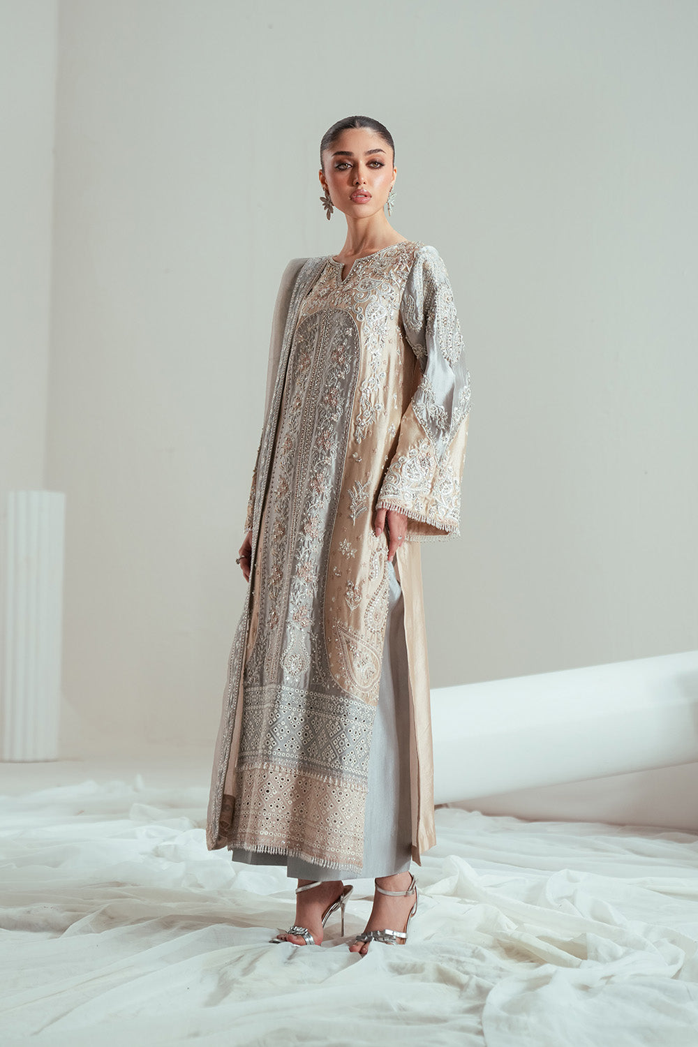 Zariya | Elyse Couture Festive | DOVEGRAY - ZSS6306