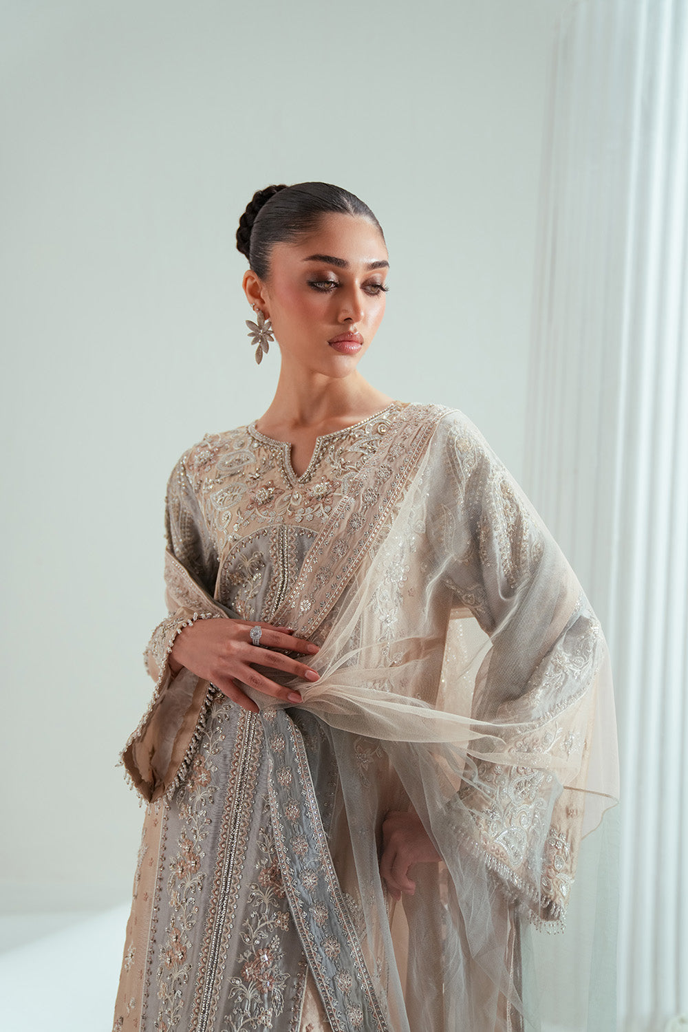 Zariya | Elyse Couture Festive | DOVEGRAY - ZSS6306