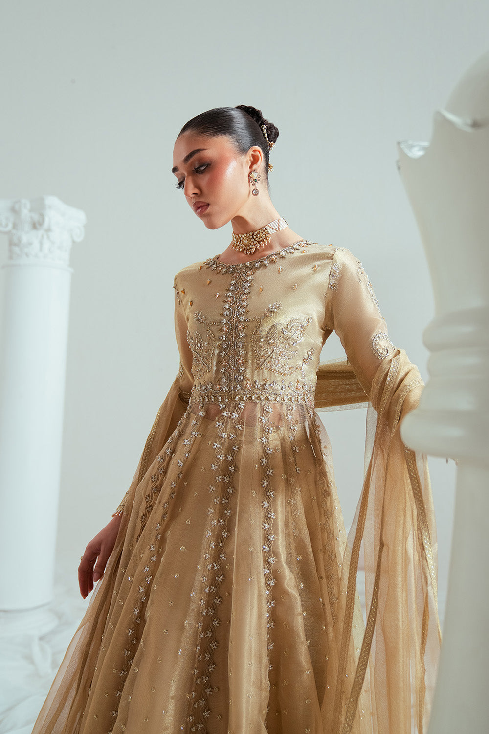 Zariya | Elyse Couture Festive | AURELIA GOLD - ZSS6307