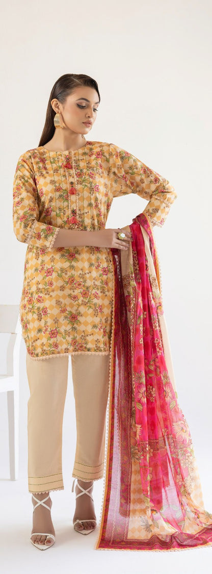 GulAhmed | Printed Lawn | GA-02