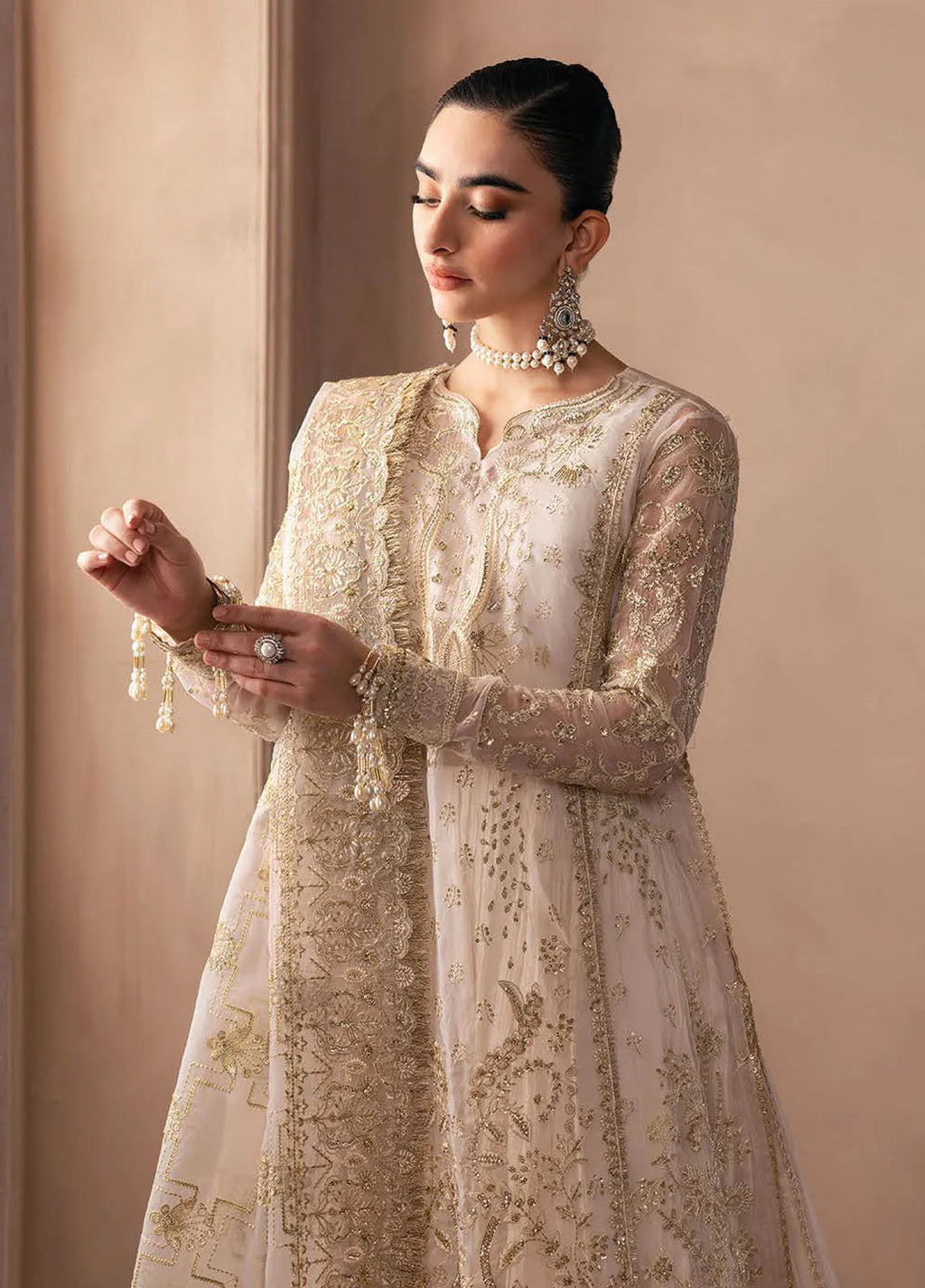 Emaan Adeel | Clay & Couture Embroidered | Opaline