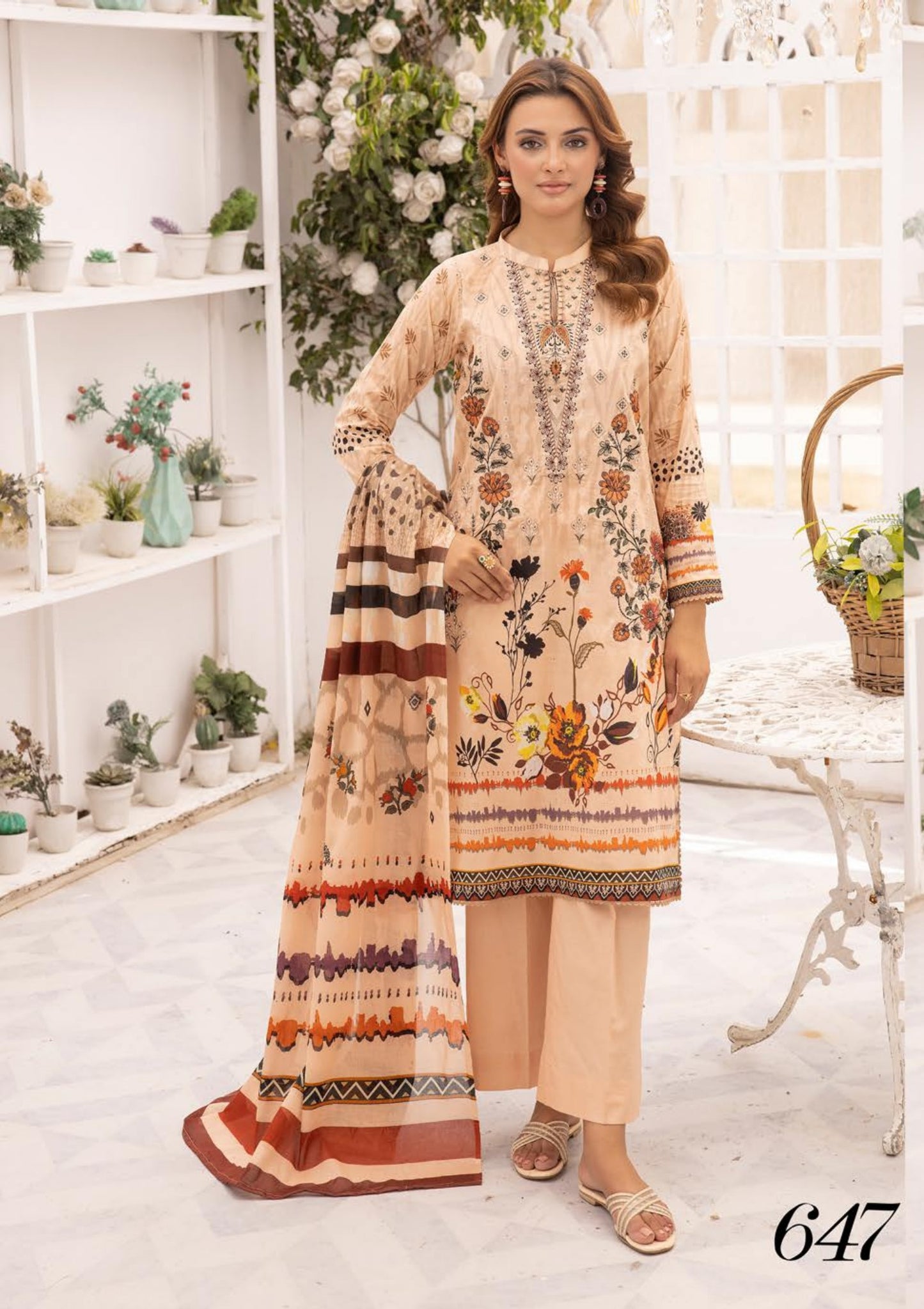 Shaista | Embroidered Lawn | Heer