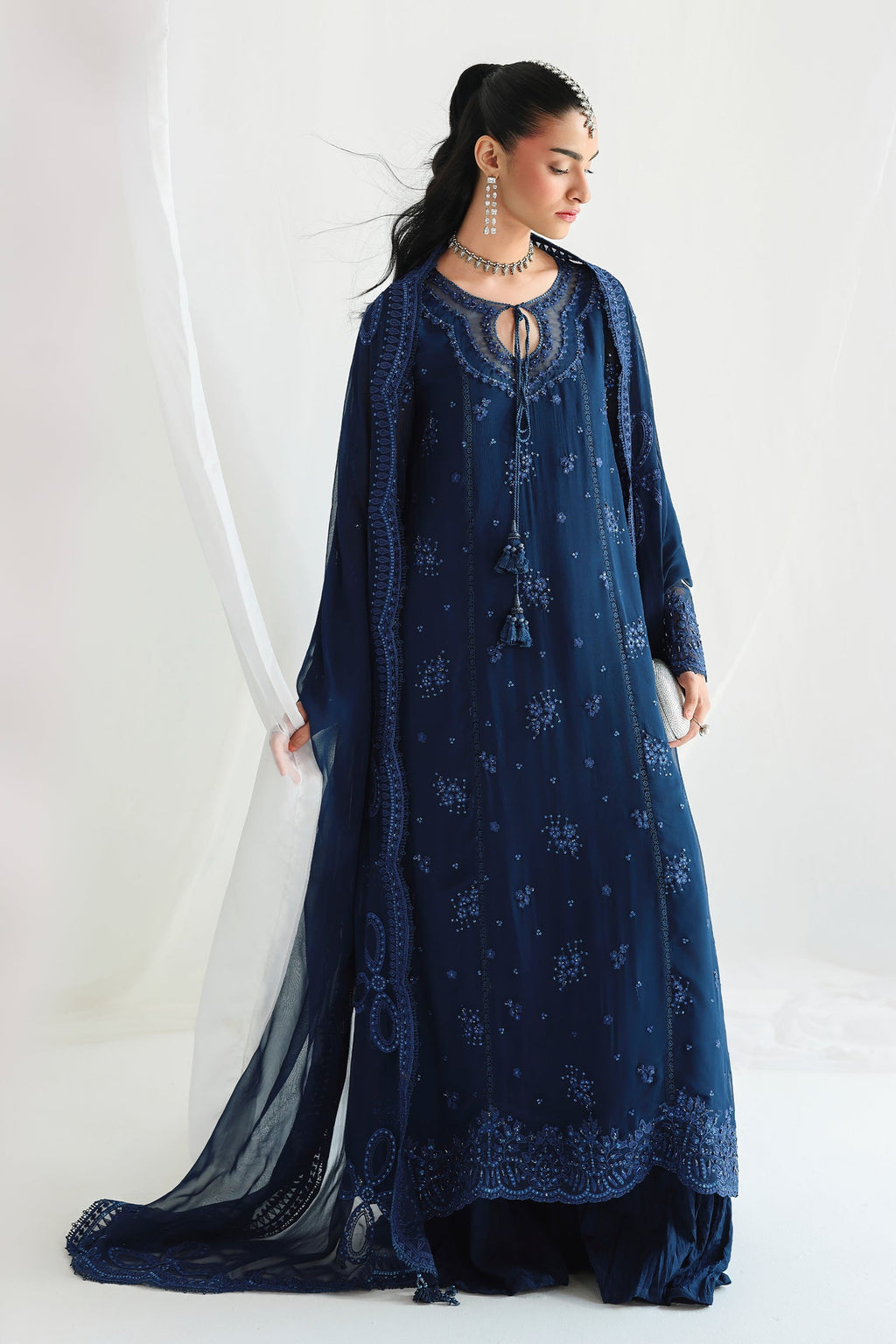 Qalamkar | Chiffon Festive 26 | QCC-02 SHIREEN
