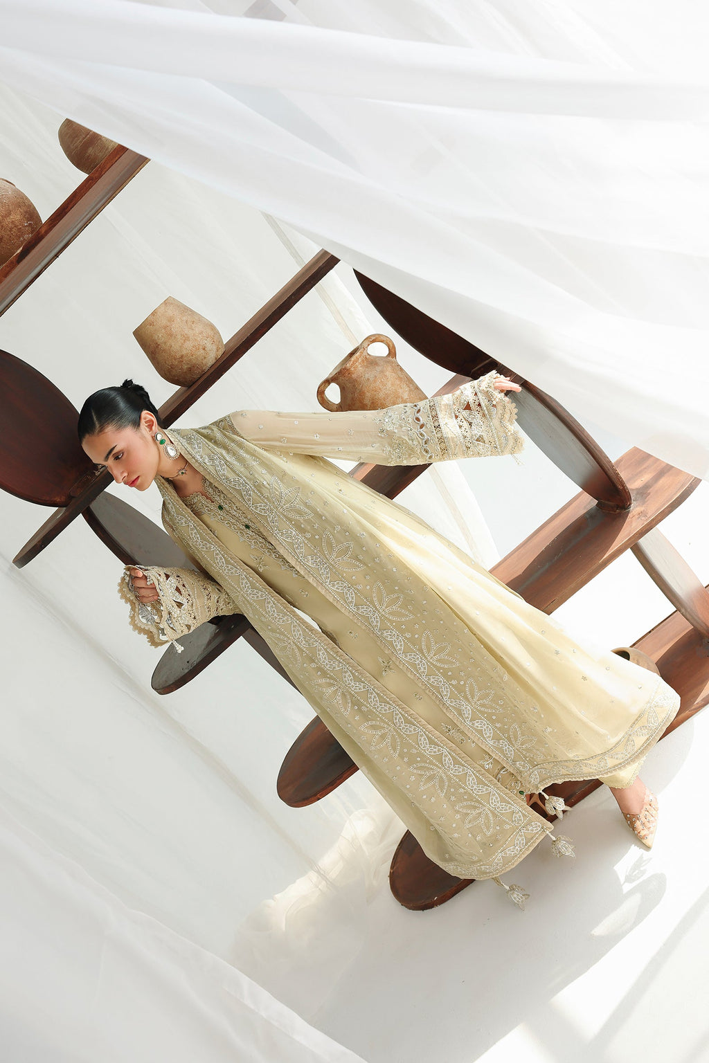 Qalamkar | Chiffon Festive 26 | QCC-01 DEENA