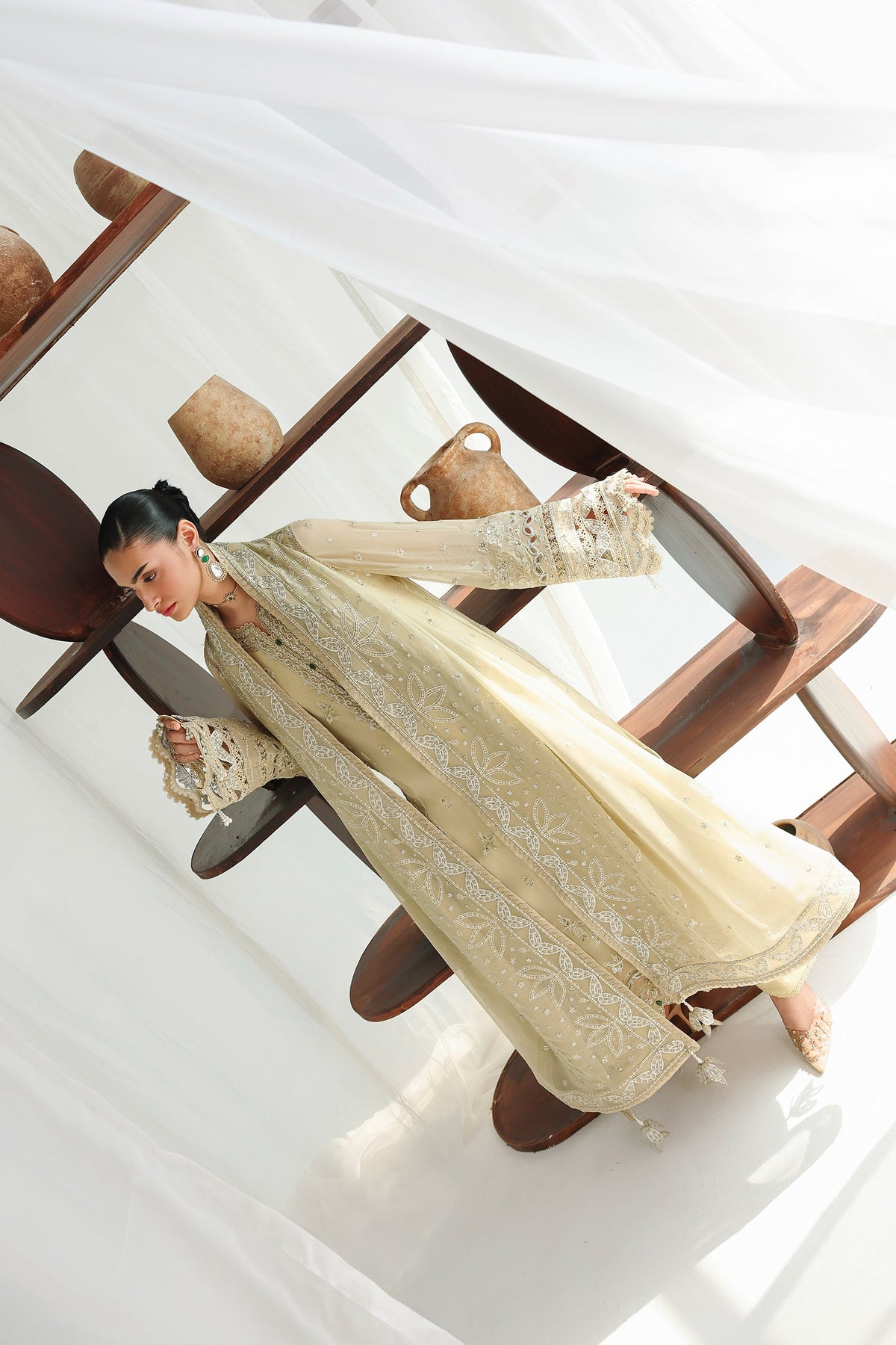 Qalamkar | Chiffon Festive 26 | QCC-01 DEENA