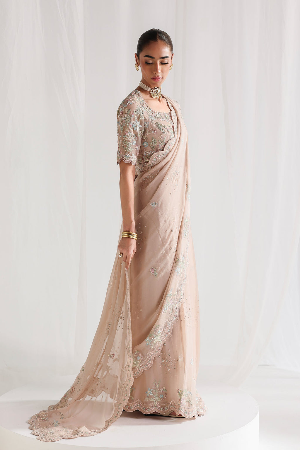 Qalamkar | Chiffon Festive 26 | QCC-04 NOVERA
