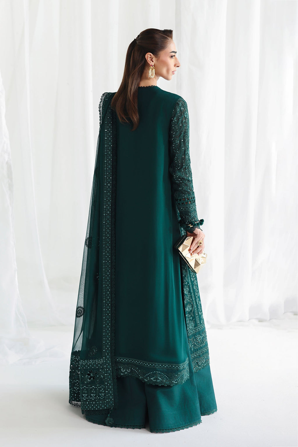 Qalamkar | Chiffon Festive 26 | QCC-05 JANAAN
