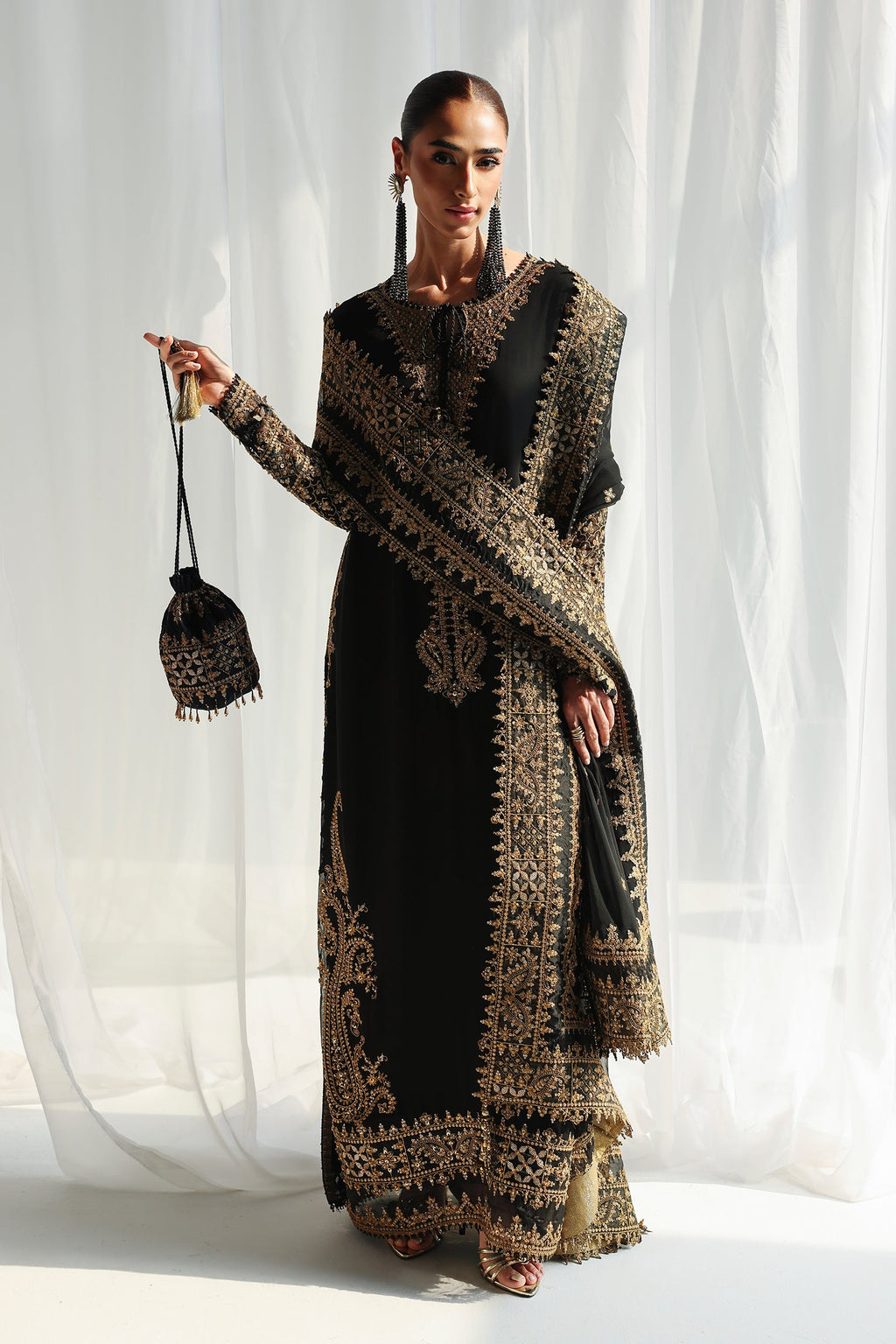 Qalamkar | Chiffon Festive 26 | QCC-06 WALIYA