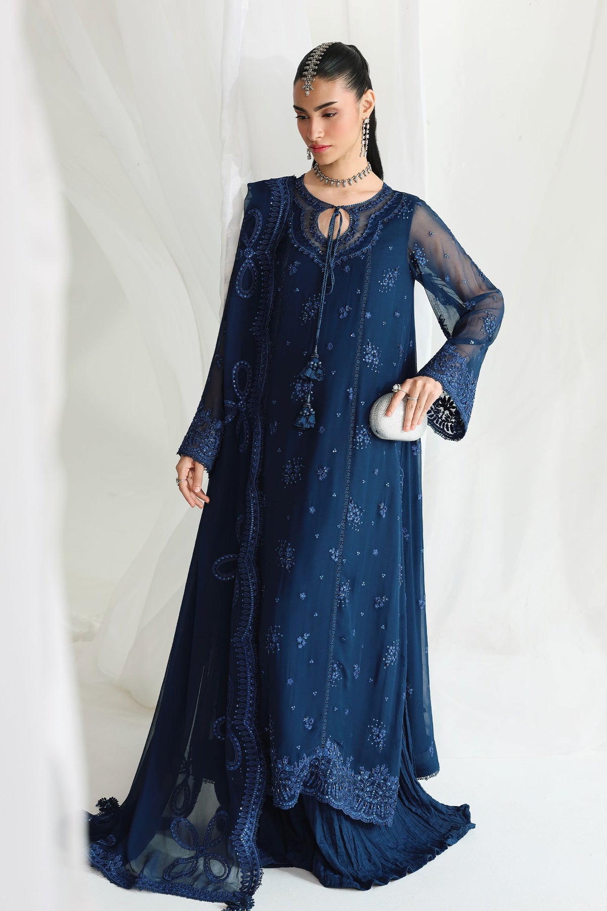 Qalamkar | Chiffon Festive 26 | QCC-02 SHIREEN