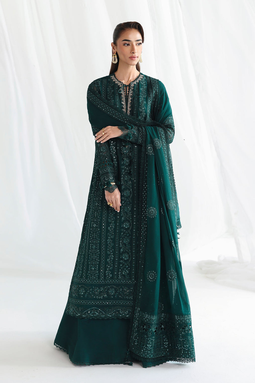 Qalamkar | Chiffon Festive 26 | QCC-05 JANAAN
