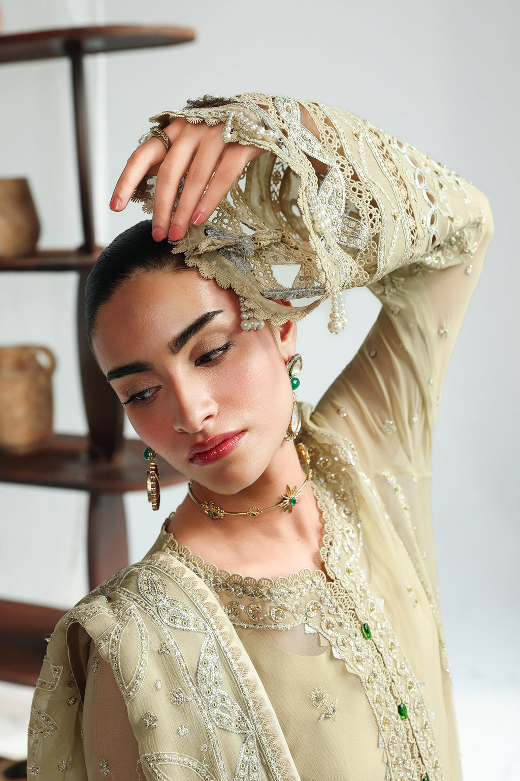 Qalamkar | Chiffon Festive 26 | QCC-01 DEENA