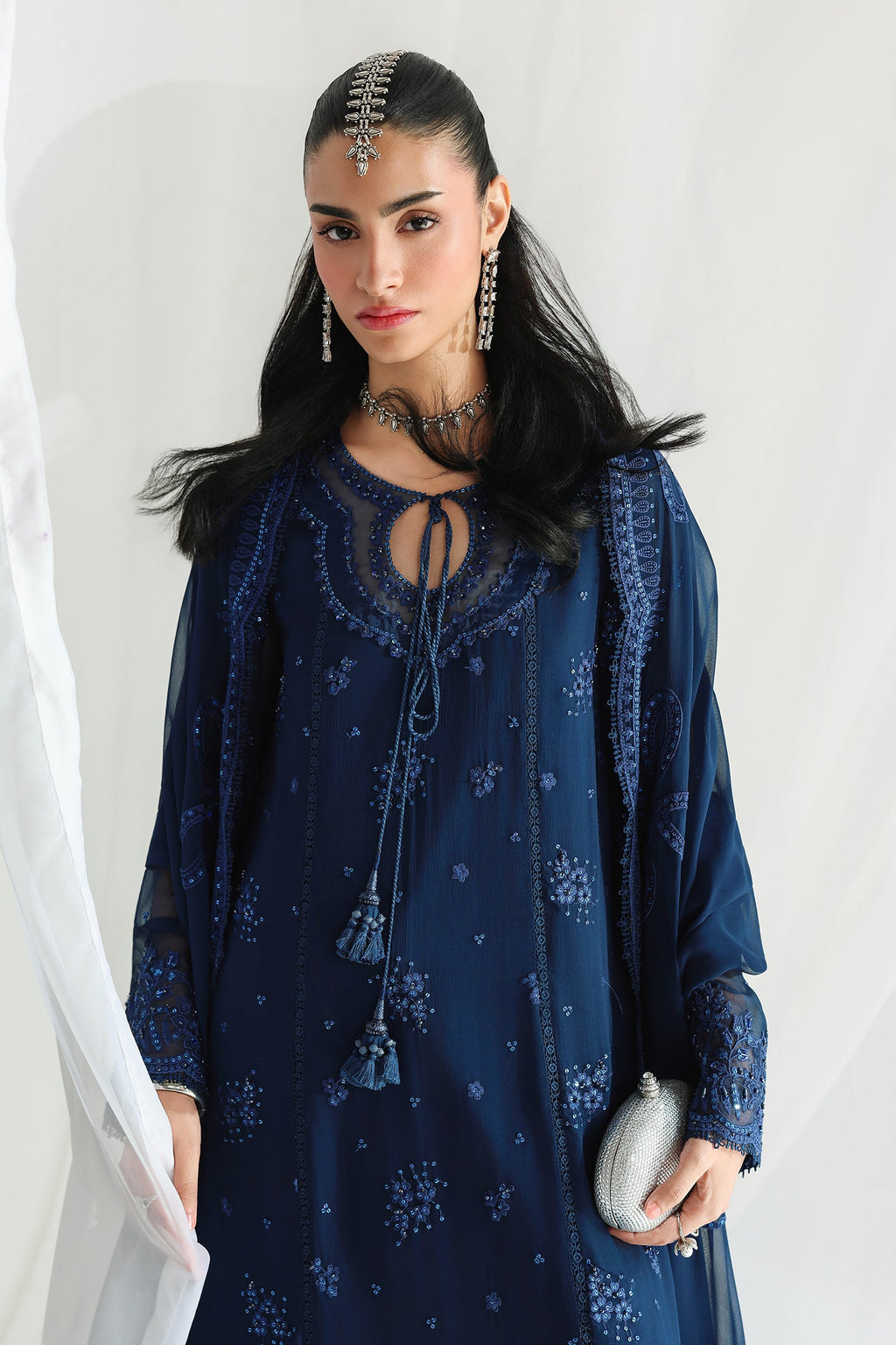 Qalamkar | Chiffon Festive 26 | QCC-02 SHIREEN