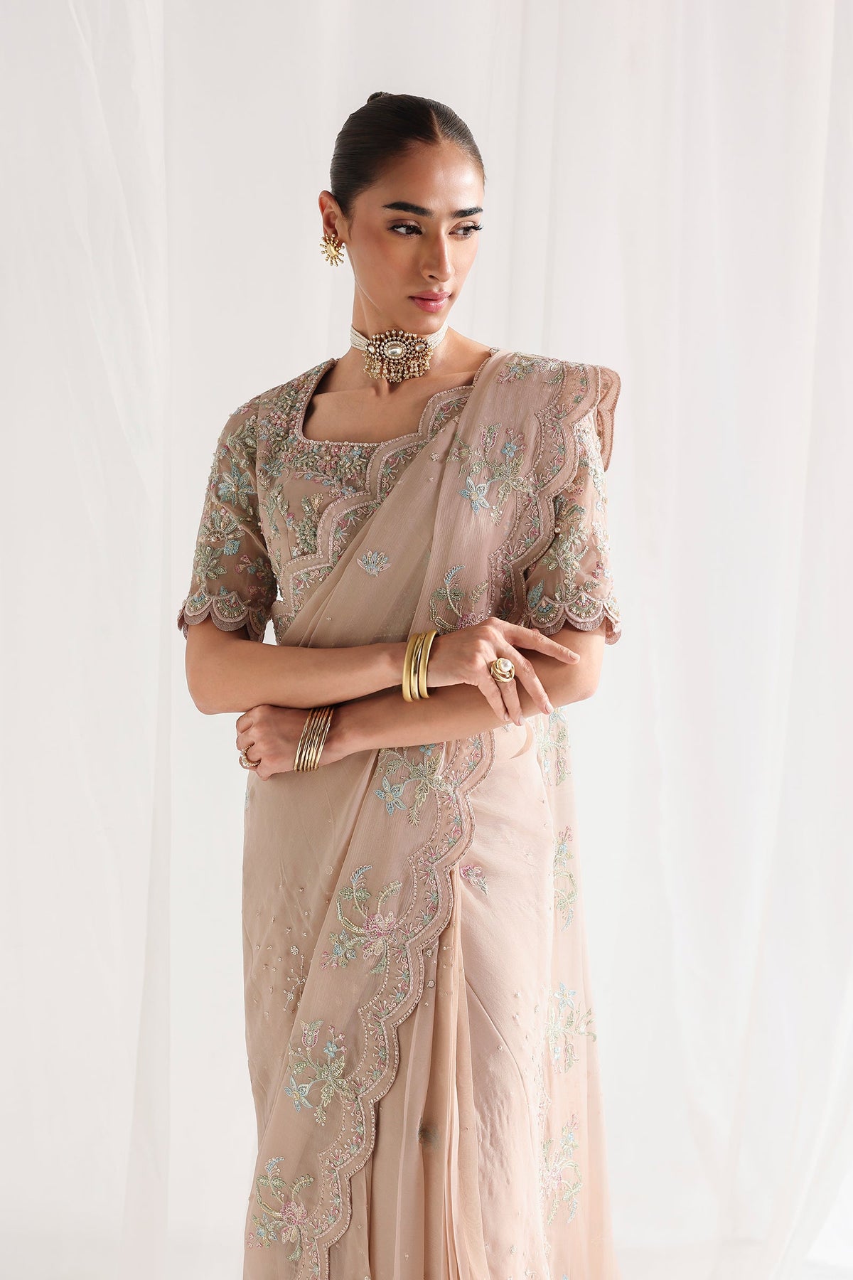 Qalamkar | Chiffon Festive 26 | QCC-04 NOVERA