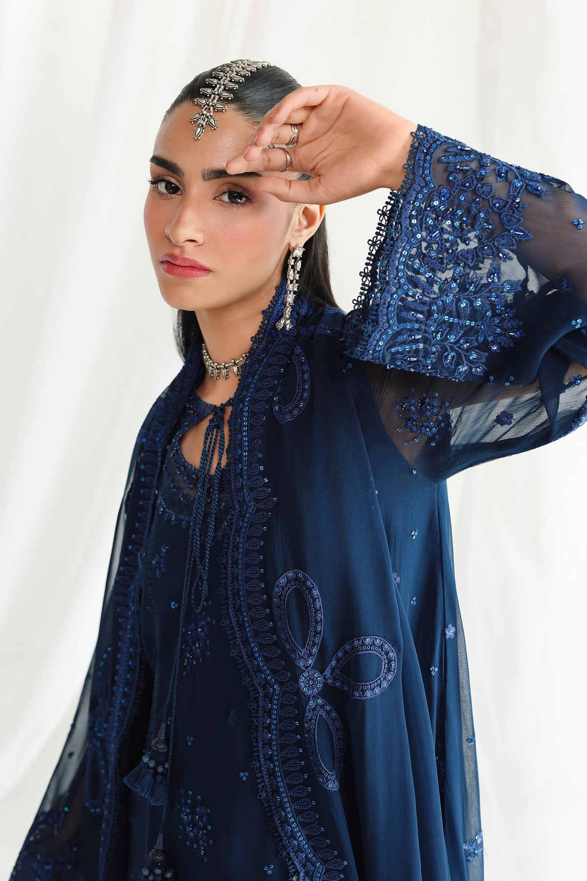 Qalamkar | Chiffon Festive 26 | QCC-02 SHIREEN