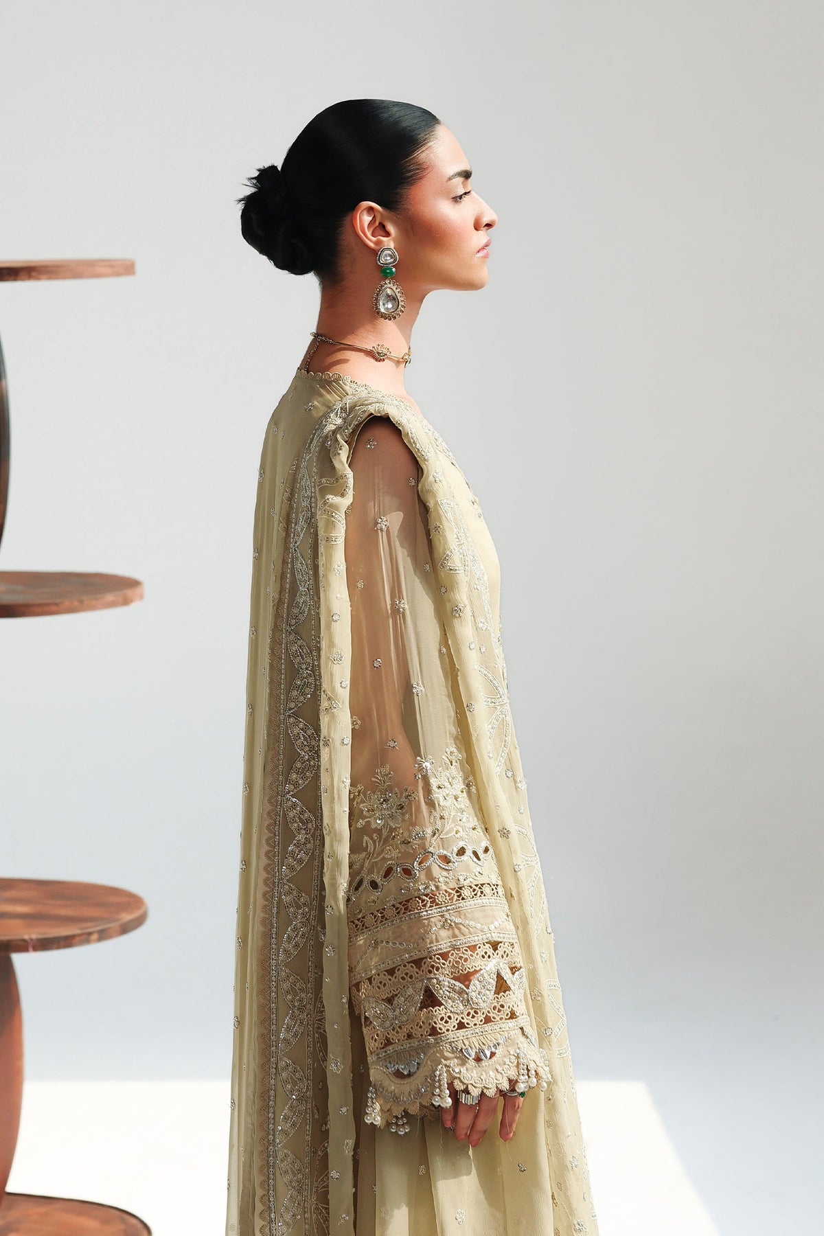 Qalamkar | Chiffon Festive 26 | QCC-01 DEENA
