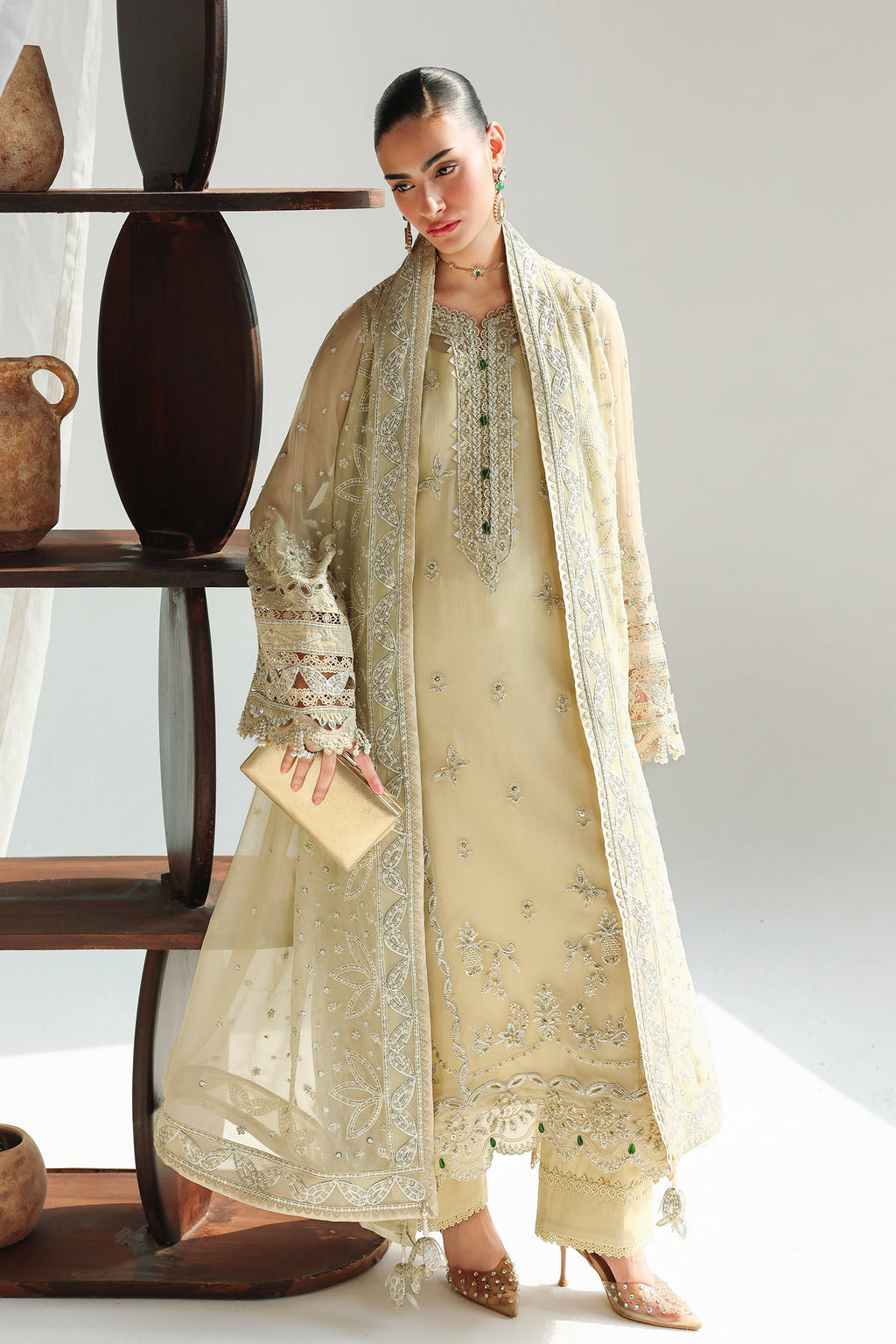 Qalamkar | Chiffon Festive 26 | QCC-01 DEENA