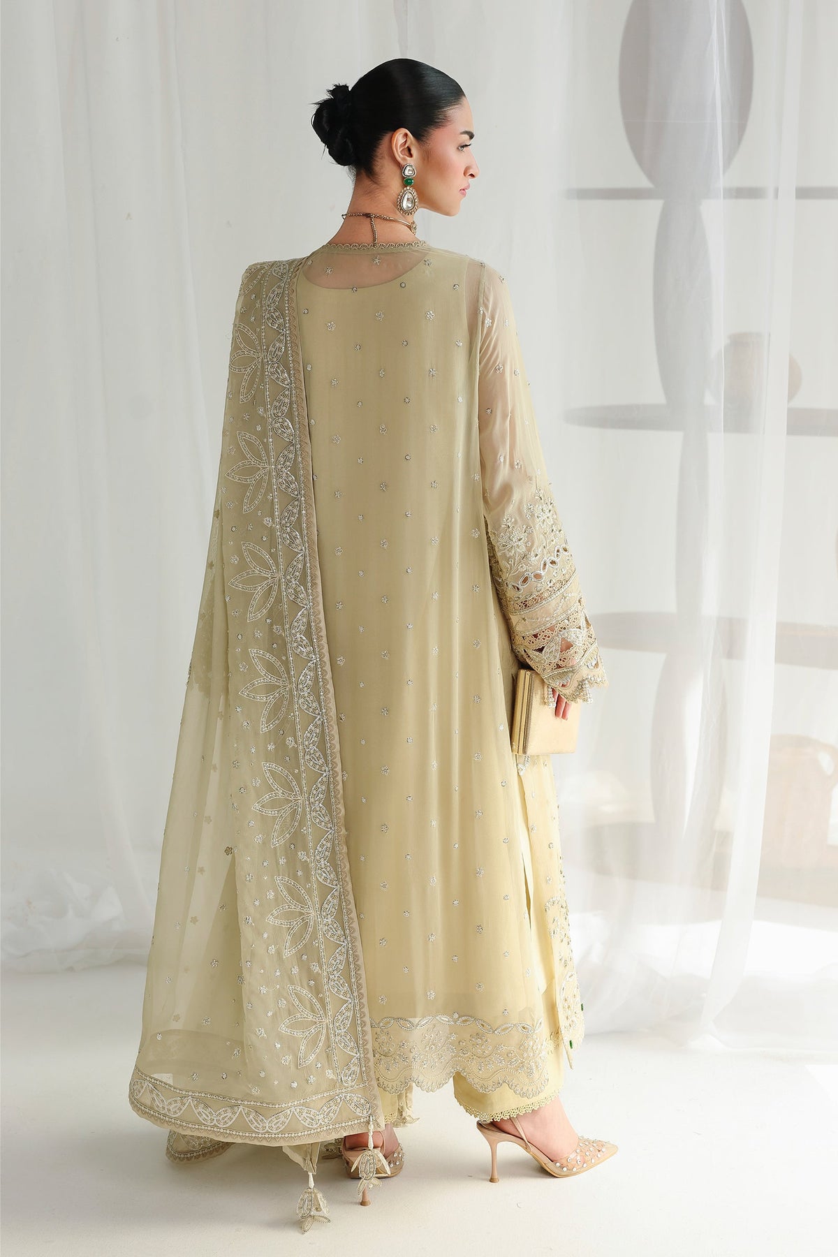 Qalamkar | Chiffon Festive 26 | QCC-01 DEENA