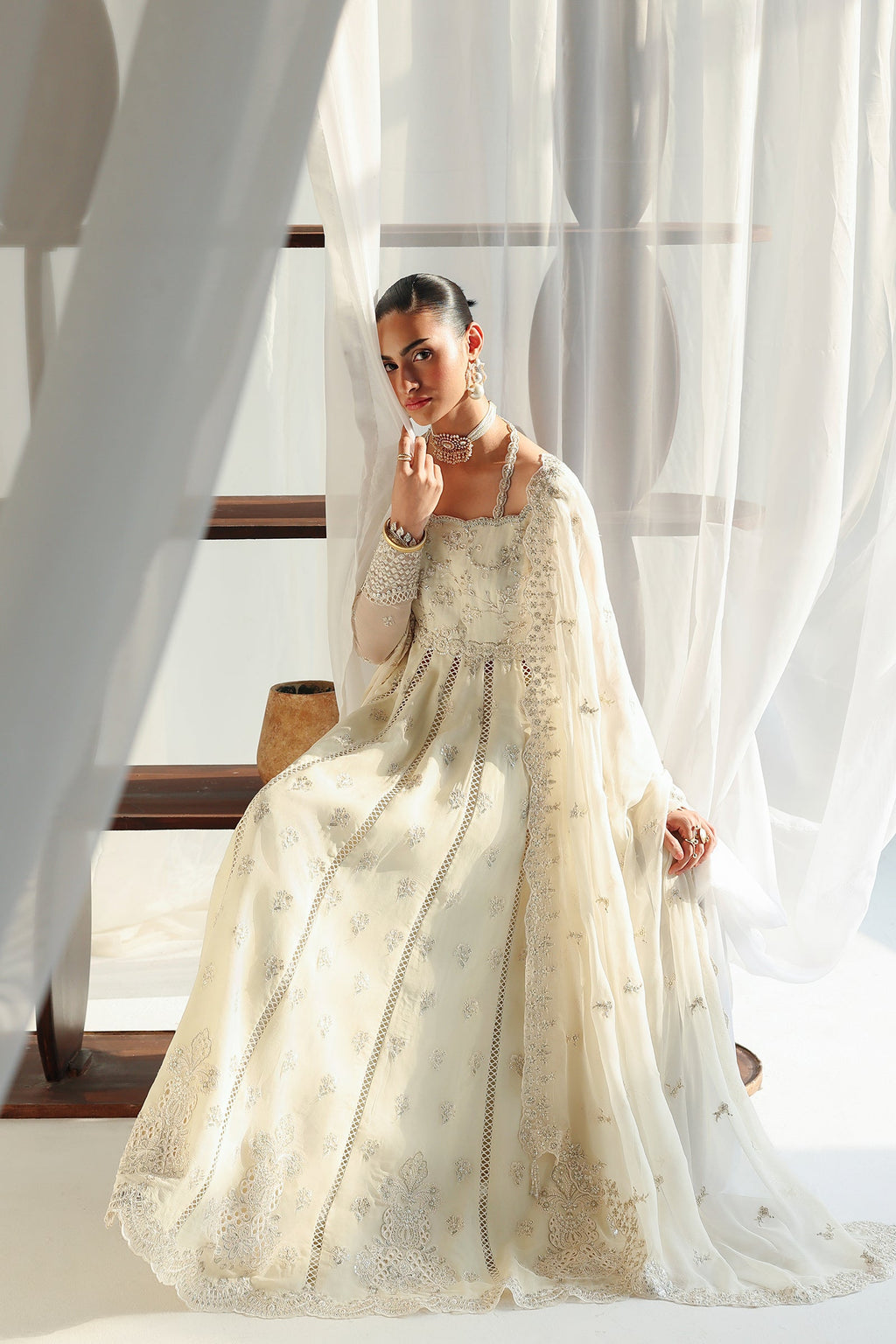 Qalamkar | Chiffon Festive 26 | QCC-07 AMERA