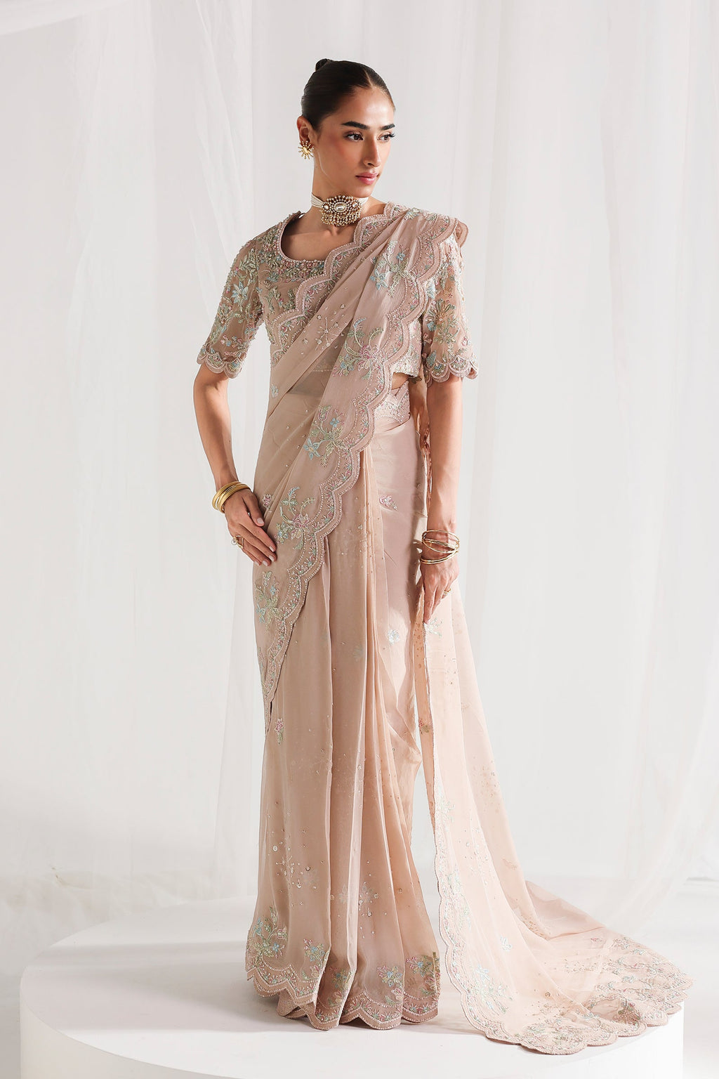 Qalamkar | Chiffon Festive 26 | QCC-04 NOVERA