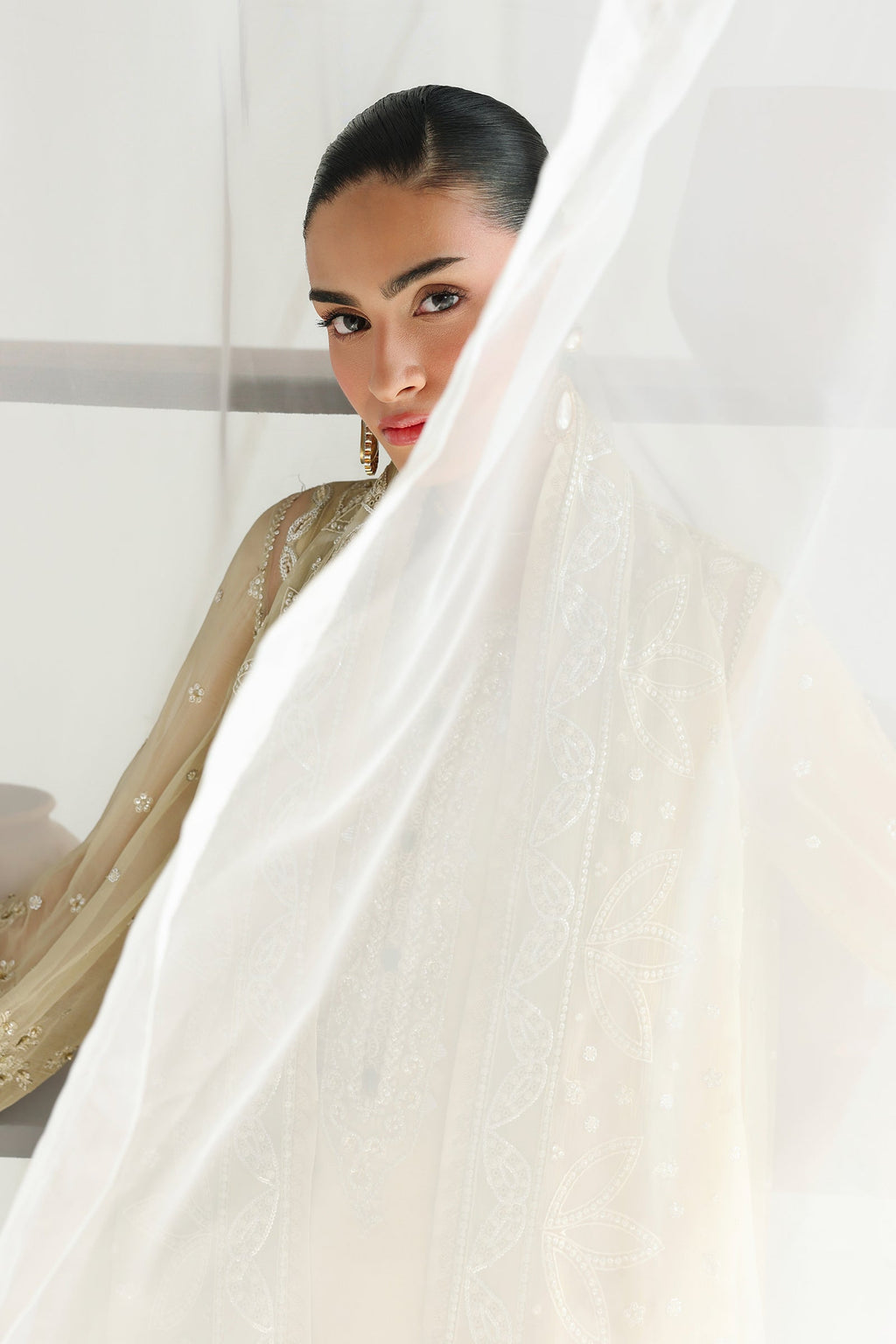 Qalamkar | Chiffon Festive 26 | QCC-01 DEENA