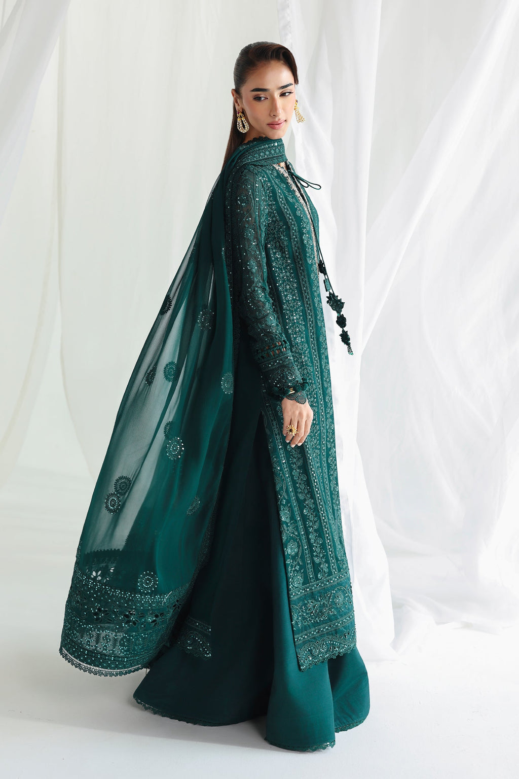 Qalamkar | Chiffon Festive 26 | QCC-05 JANAAN